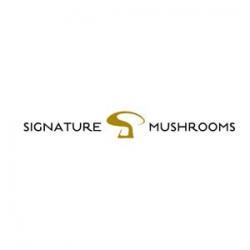 Signature Mushrooms branding, logo